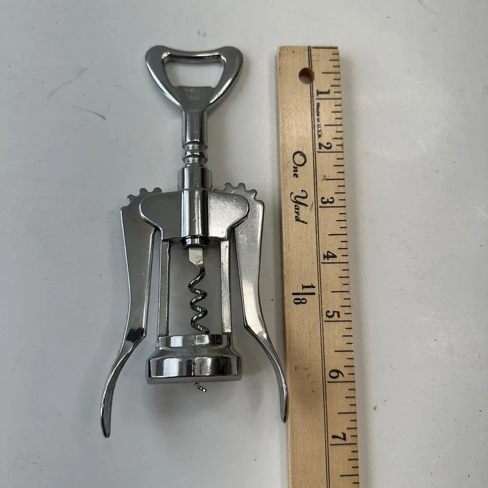 Vintage Ironware‎ Winged Corkscrew Bottle Opener Wine Key Barware Made in USA